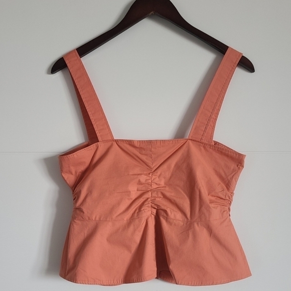 A.L.C Lilah Cotton Sweetheart Top, Size 6, Orange, NWT - Picture 7 of 15